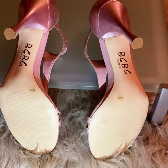 BCBG Metallic Pink Strappy Sandal - Picture 7 of 8